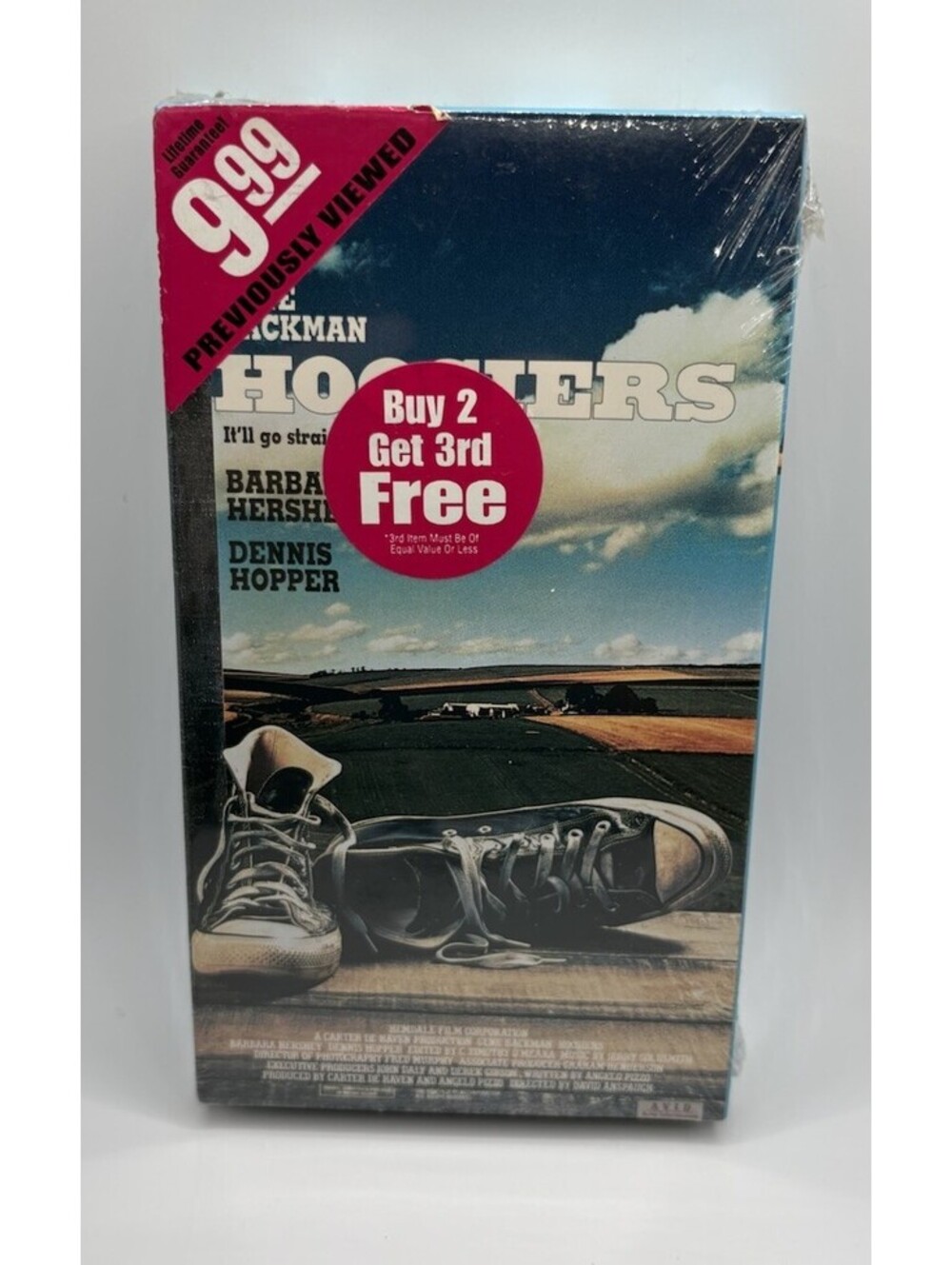 HOOSIERS VHS TAPE MOVIE FACTORY SEALED NEW Gene Hackman Dennis Hopper